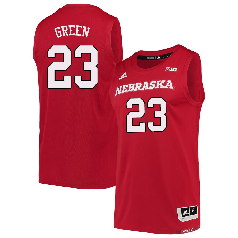 Men #23 Jervay Green Nebraska Cornhuskers College Basketball Jerseys Sale-Scarlet - Click Image to Close